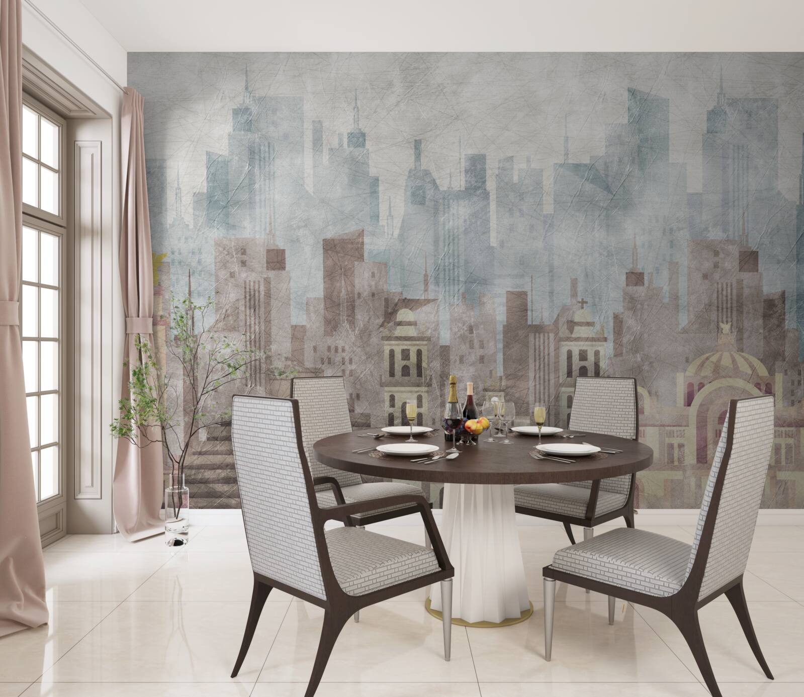 Fototapeta starobylé mesto tvárou v tvár metropole