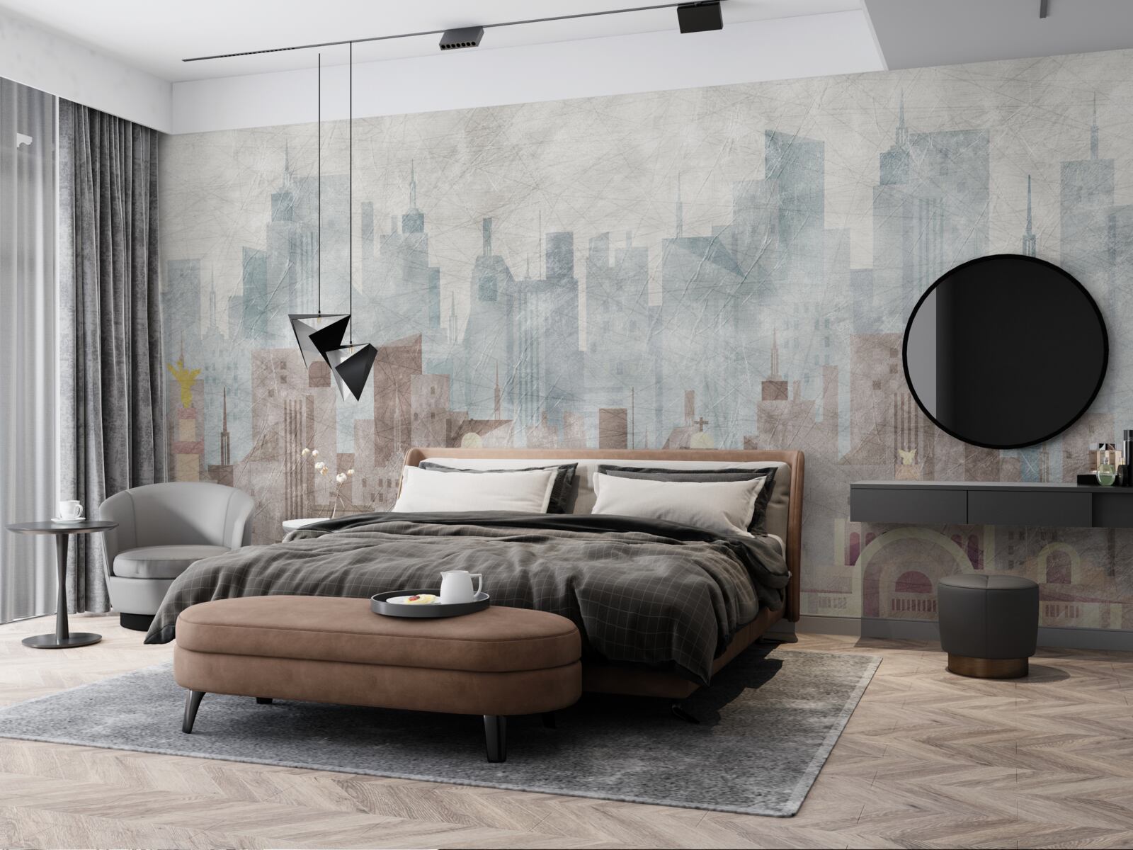 Fototapeta starobylé mesto tvárou v tvár metropole