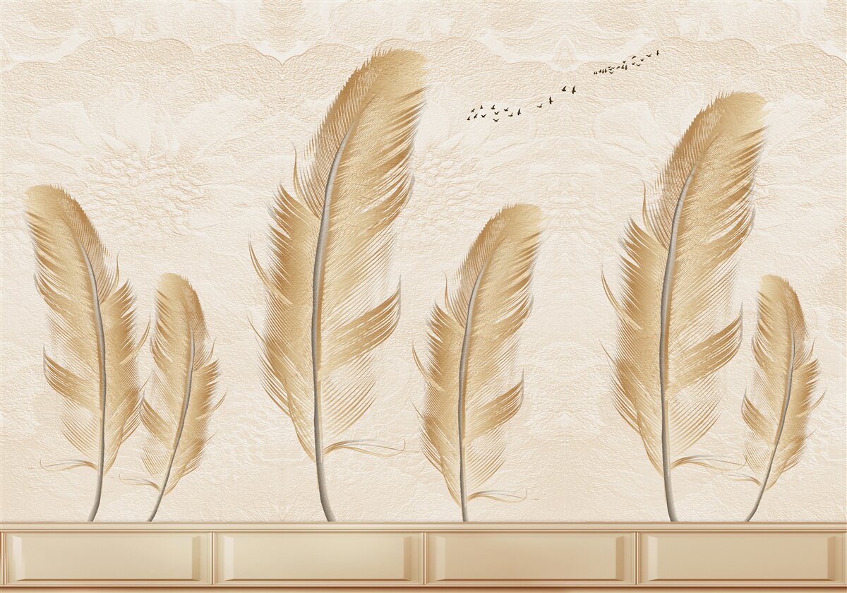 Fototapeta umelecké pozadie zdobené perím