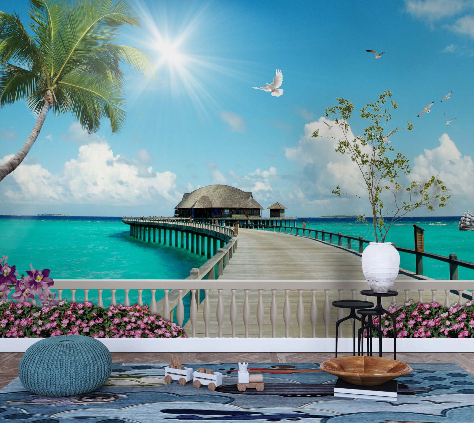 Fototapeta mólo vedúce do zálivu