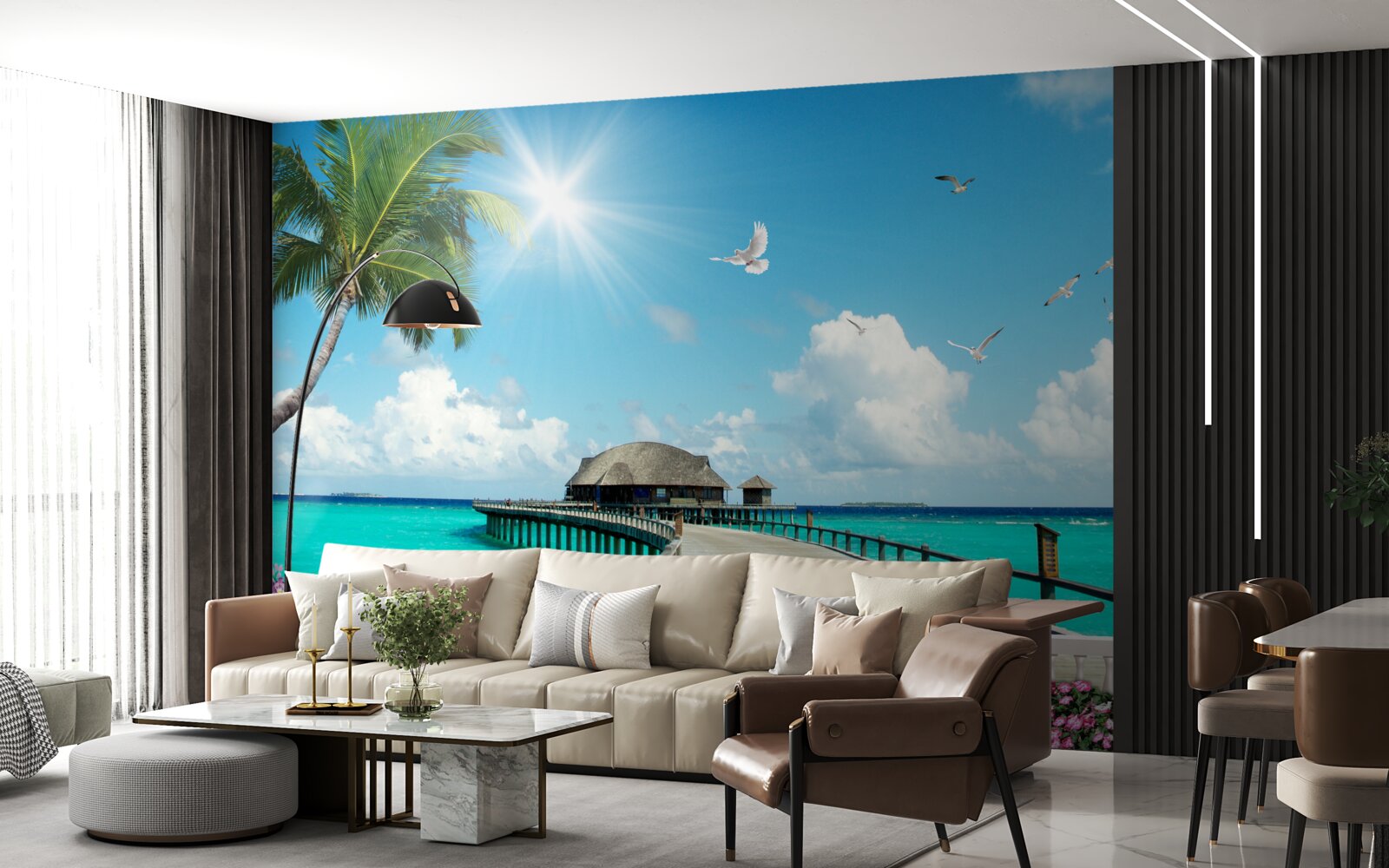 Fototapeta mólo vedúce do zálivu