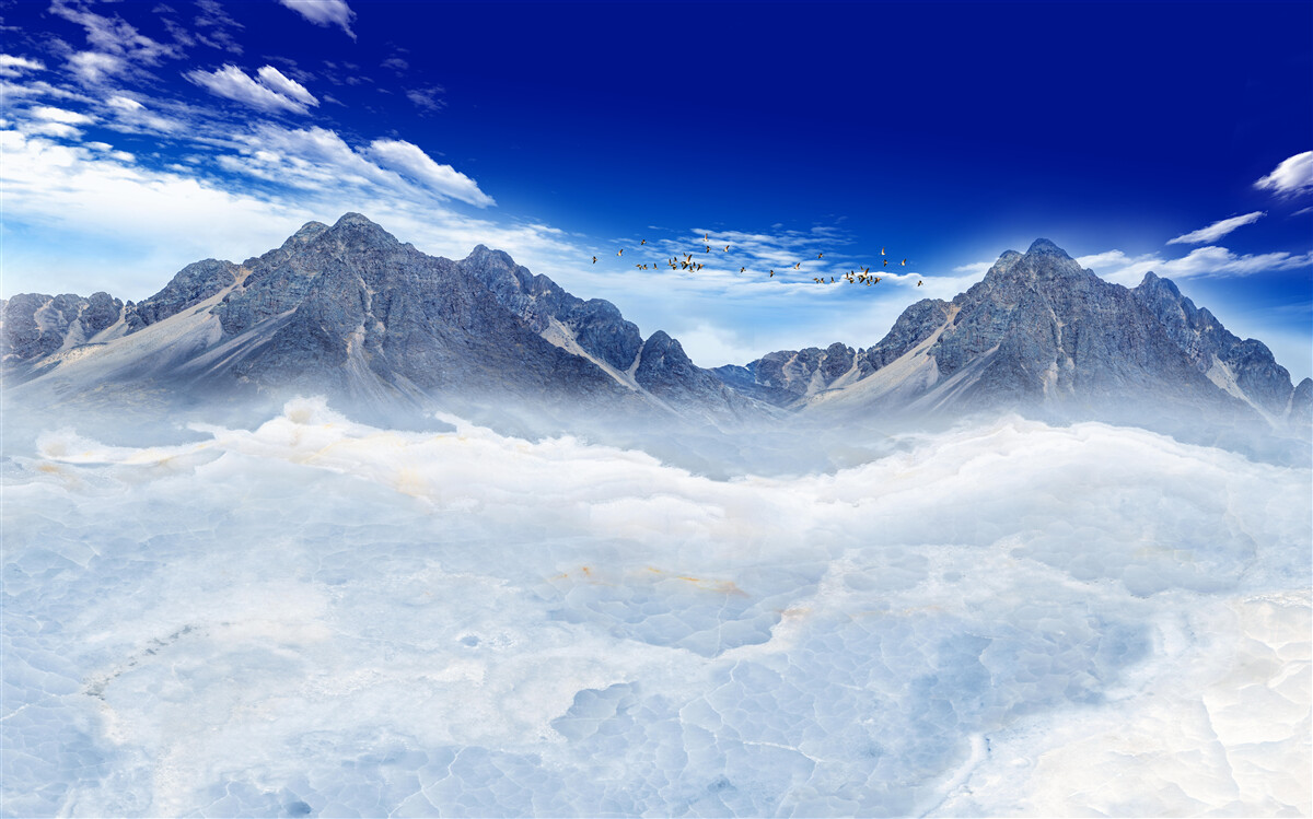 Fototapeta podmanivý horský závoj hmly