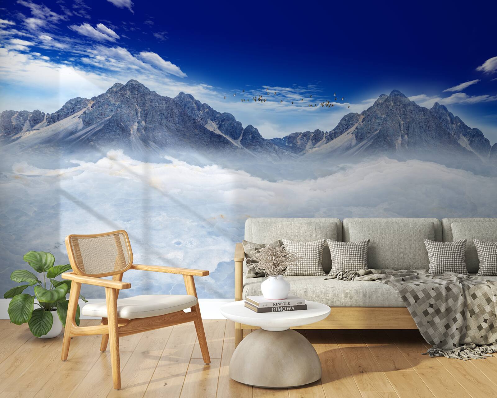 Fototapeta podmanivý horský závoj hmly