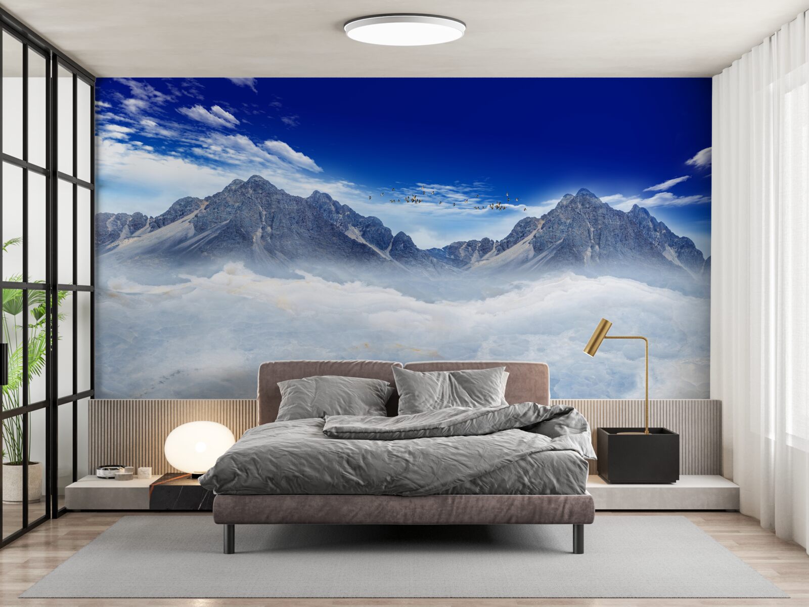 Fototapeta podmanivý horský závoj hmly