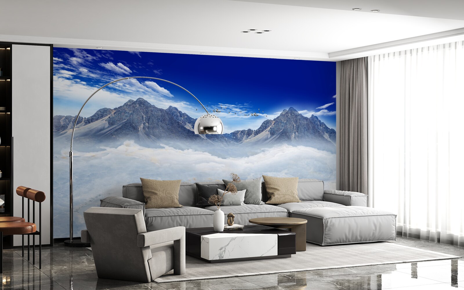 Fototapeta podmanivý horský závoj hmly