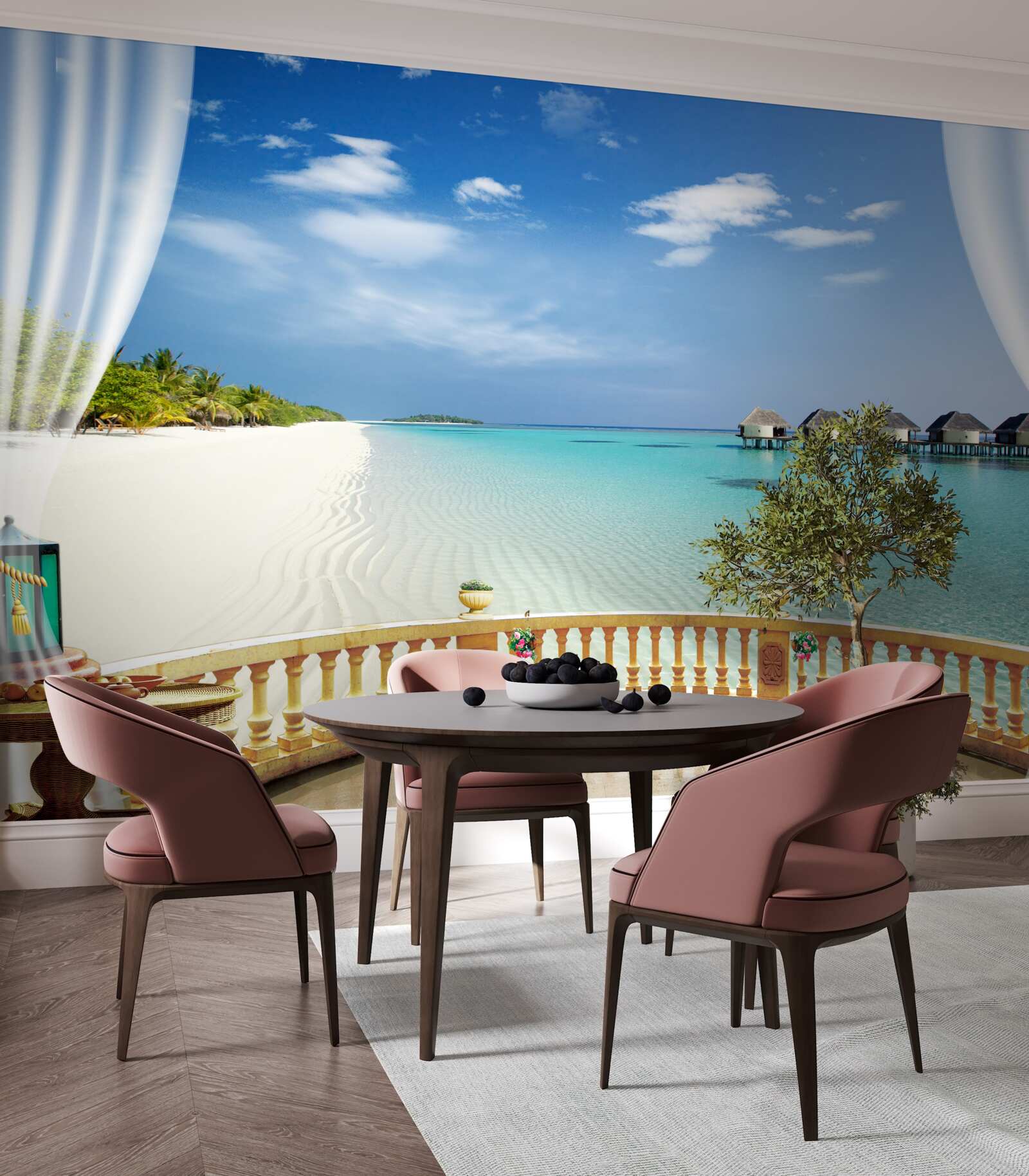 Fototapeta výhľad na oceán z verandy