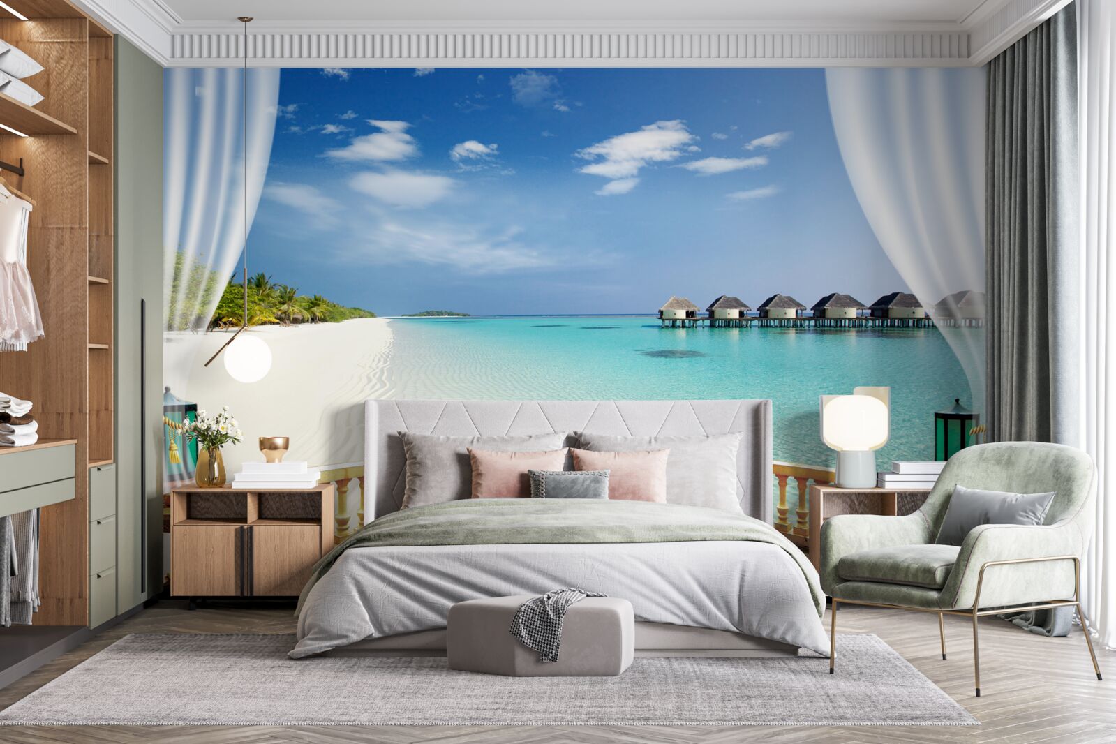 Fototapeta výhľad na oceán z verandy