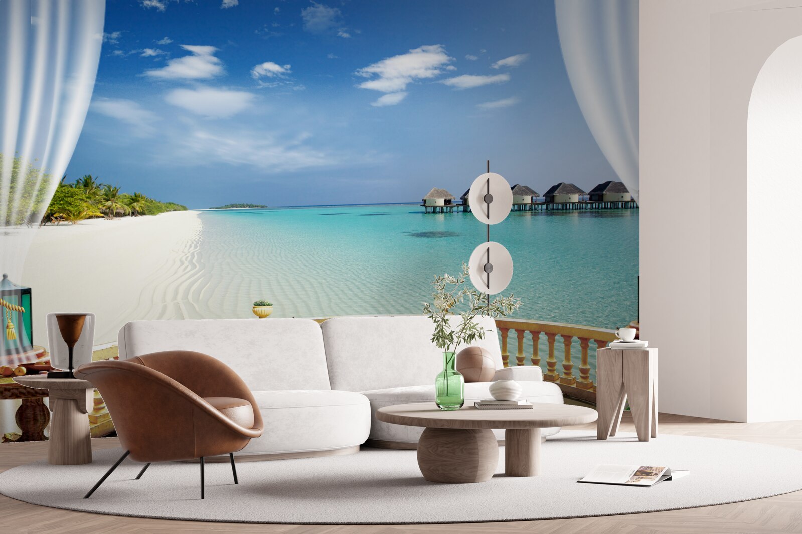 Fototapeta výhľad na oceán z verandy