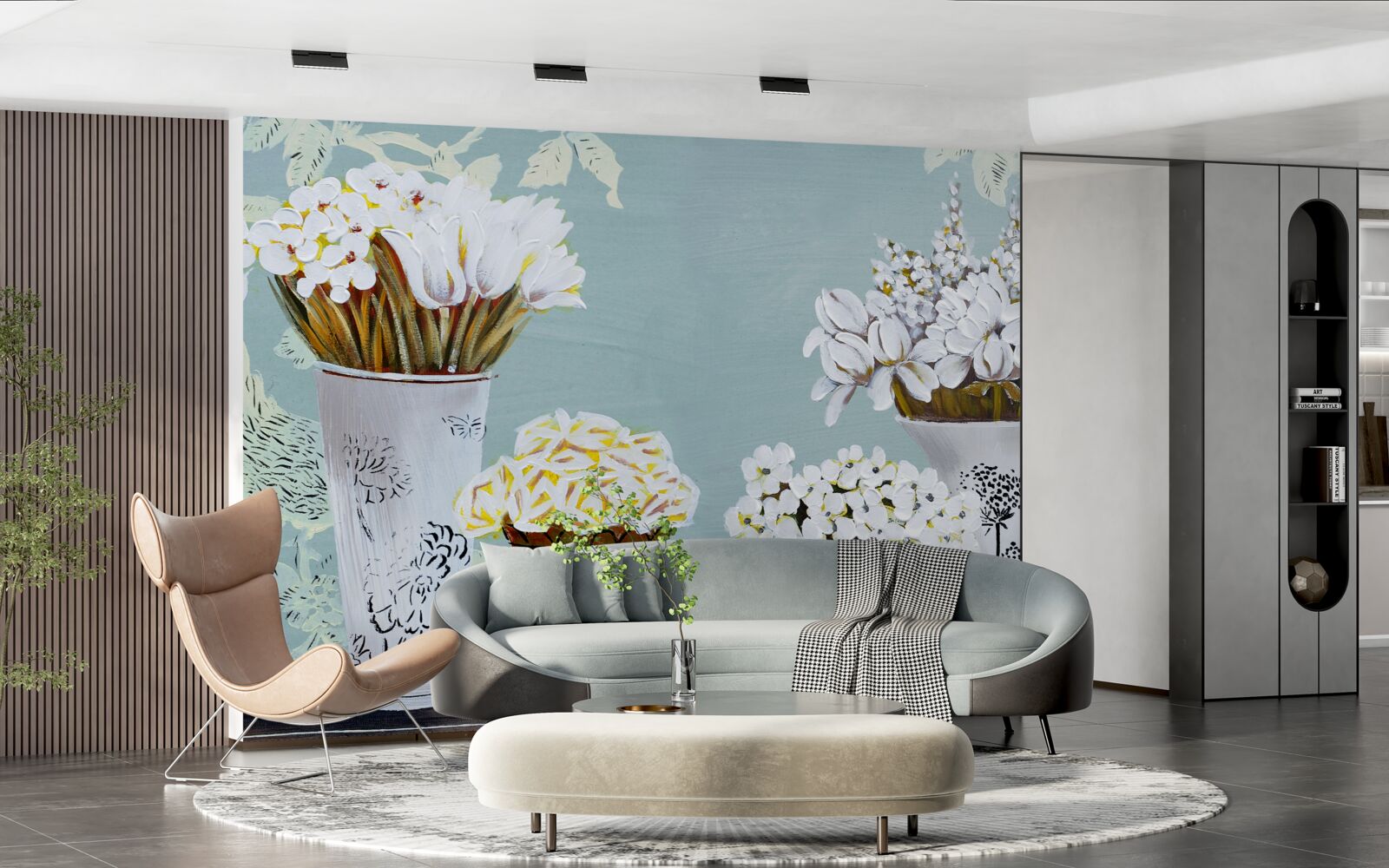 Fototapeta vázy s kyticami kvetov