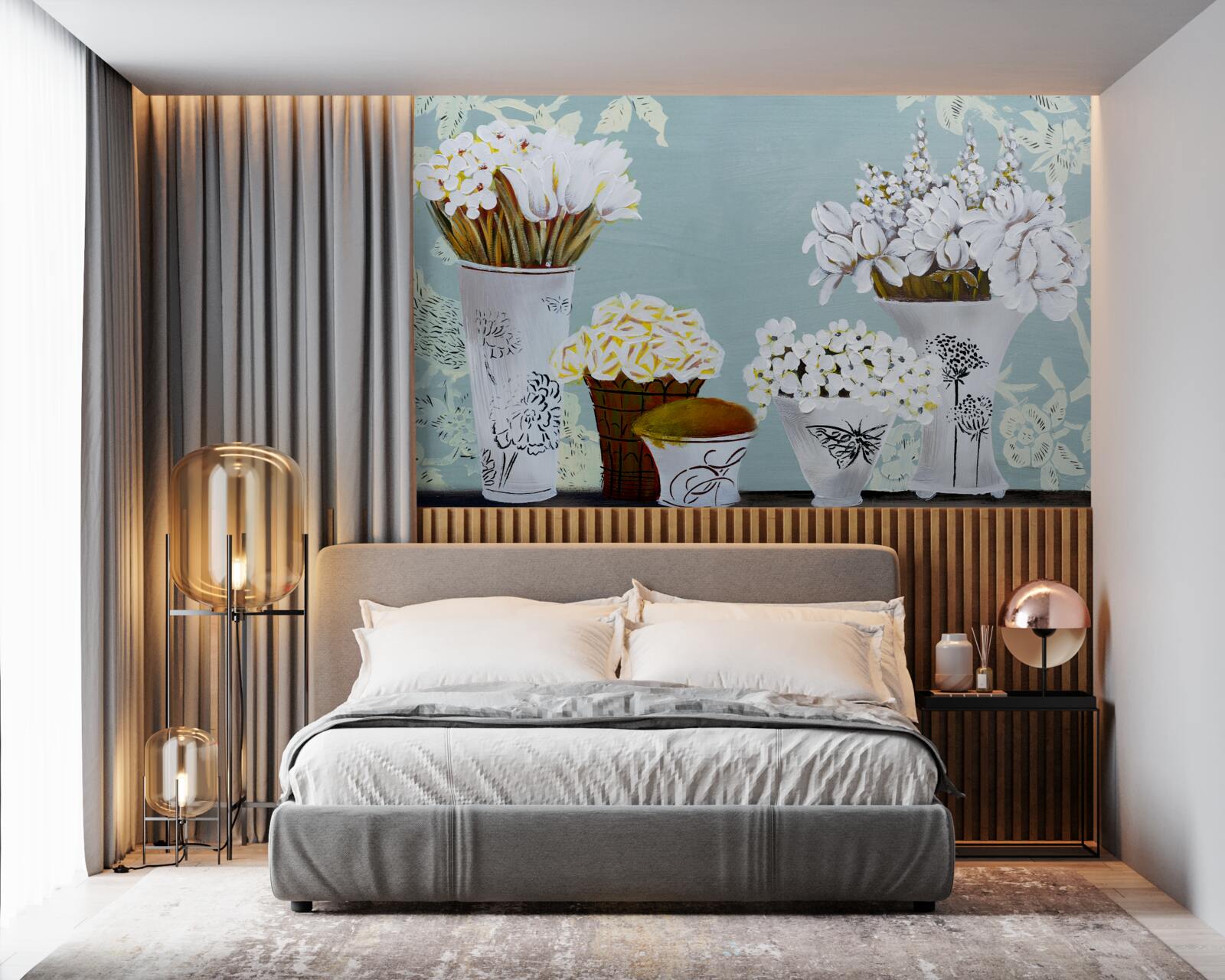 Fototapeta vázy s kyticami kvetov