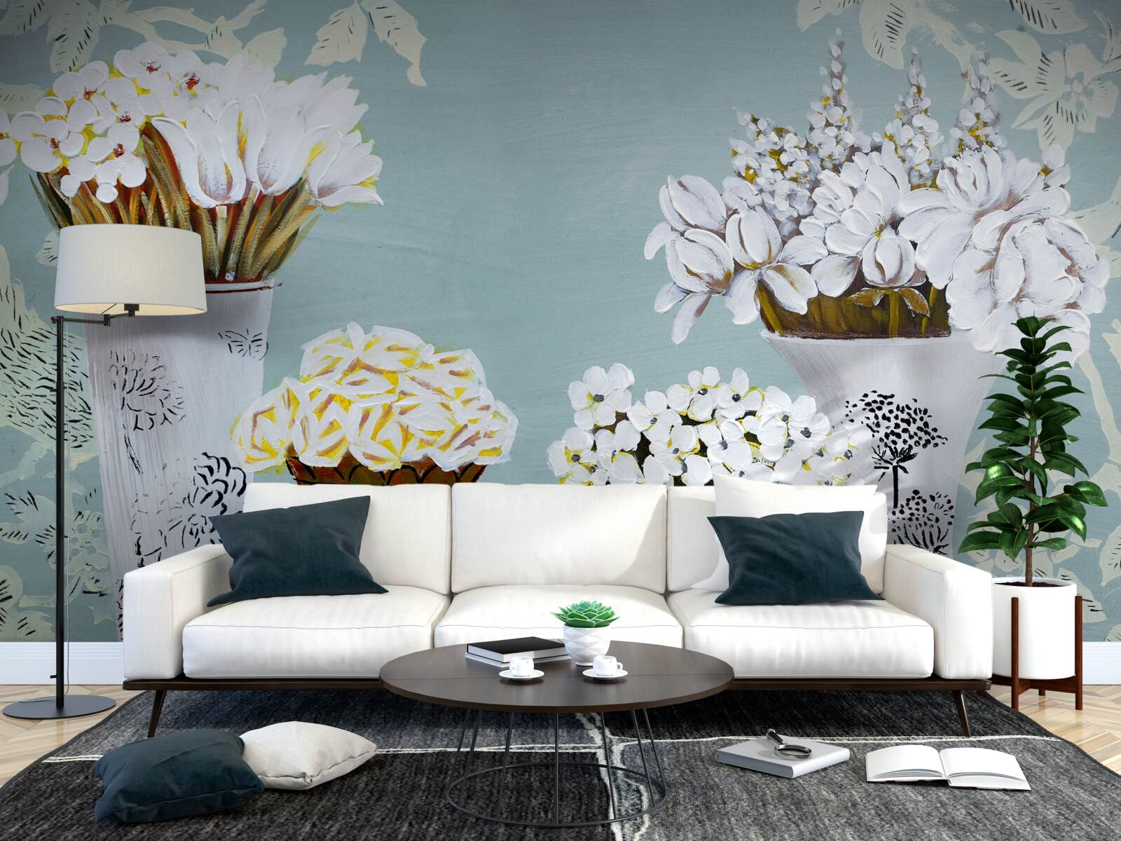 Fototapeta vázy s kyticami kvetov