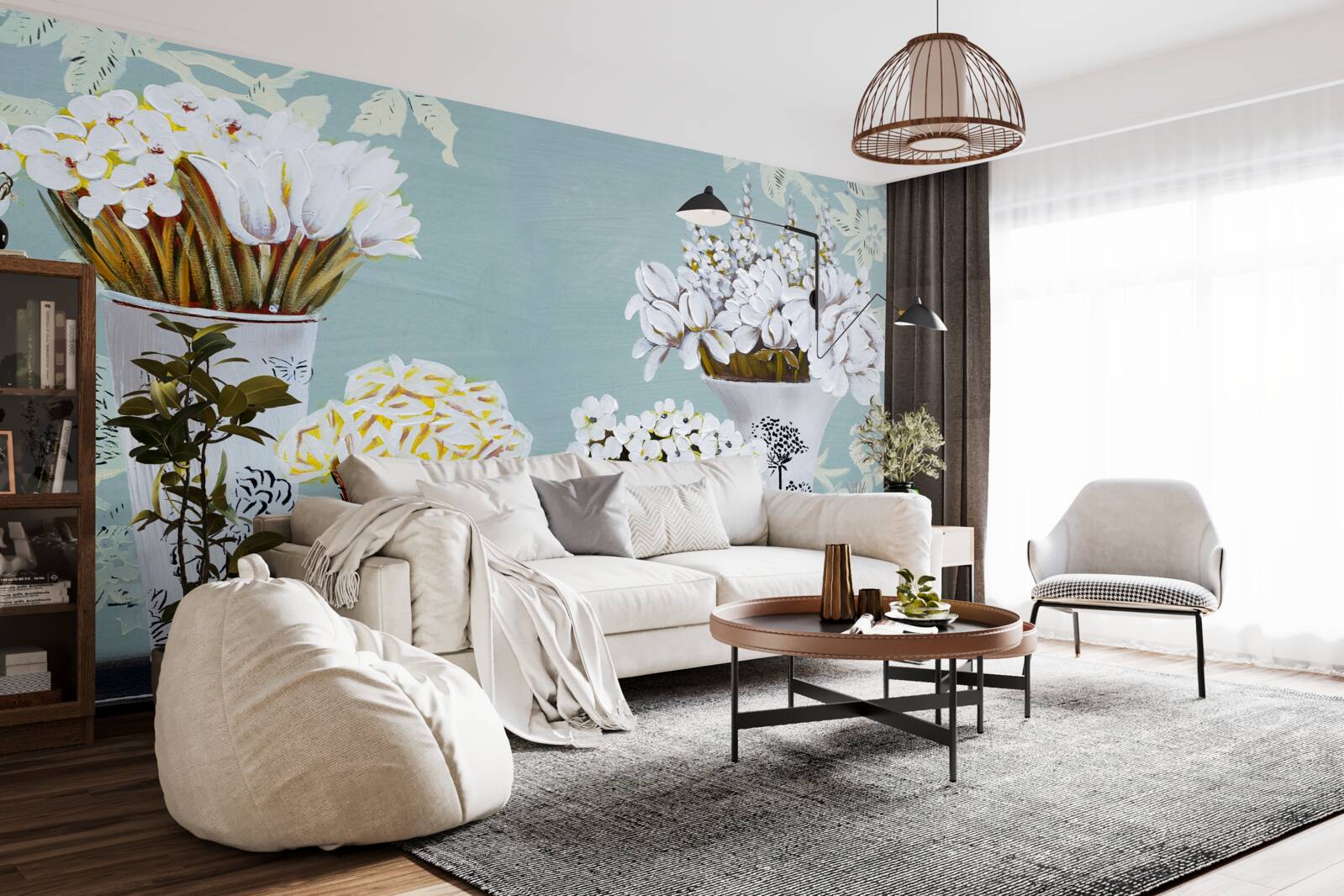 Fototapeta vázy s kyticami kvetov