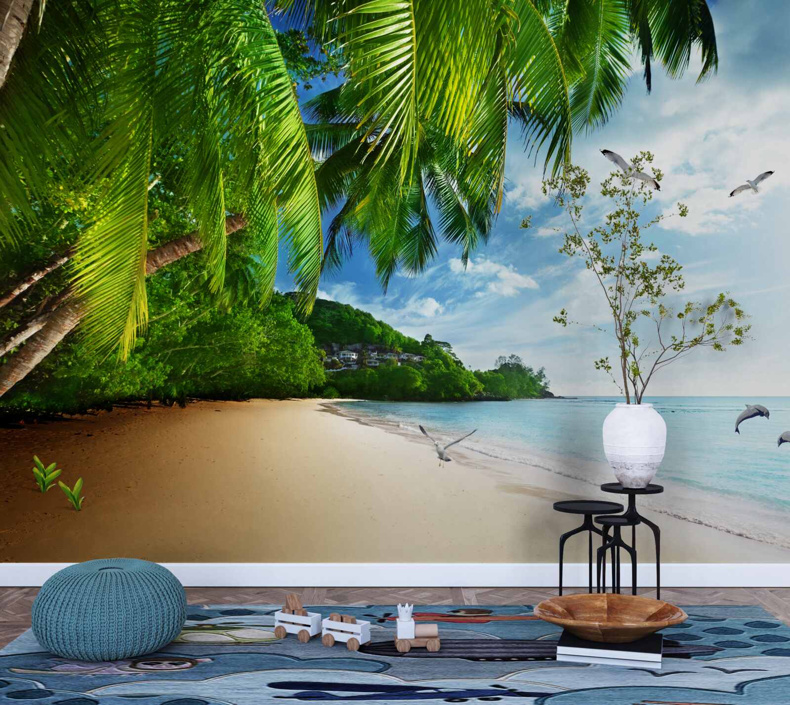 Fototapeta pustý ostrov s piesočnatou plážou