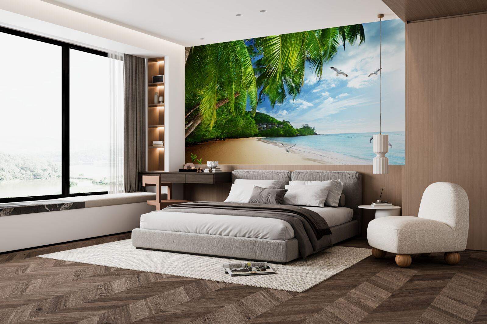 Fototapeta pustý ostrov s piesočnatou plážou