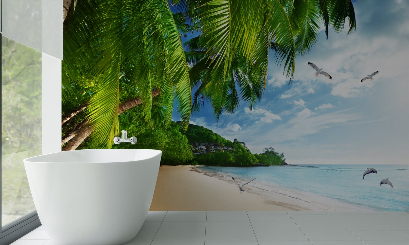 Fototapeta pustý ostrov s piesočnatou plážou