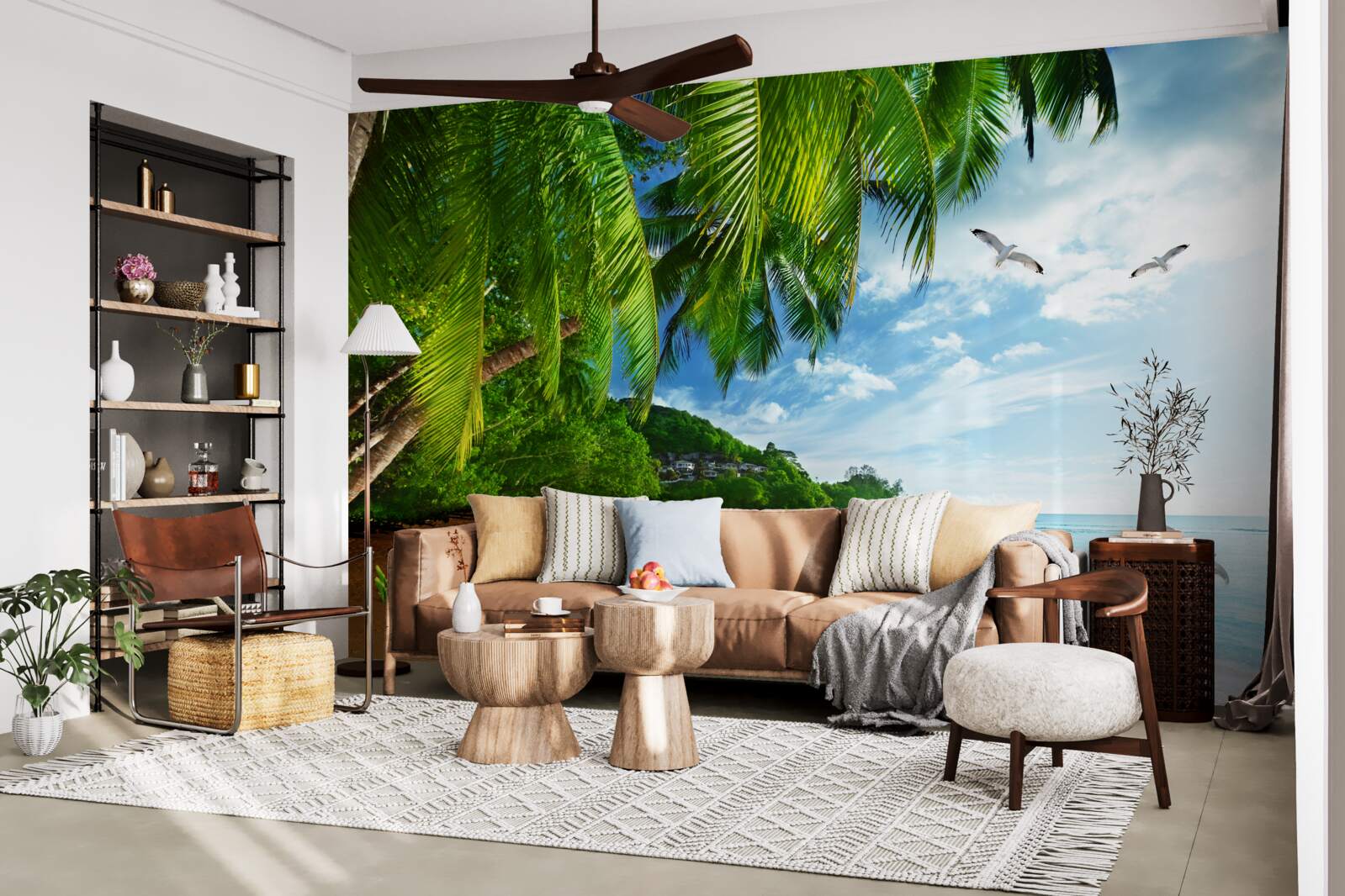 Fototapeta pustý ostrov s piesočnatou plážou