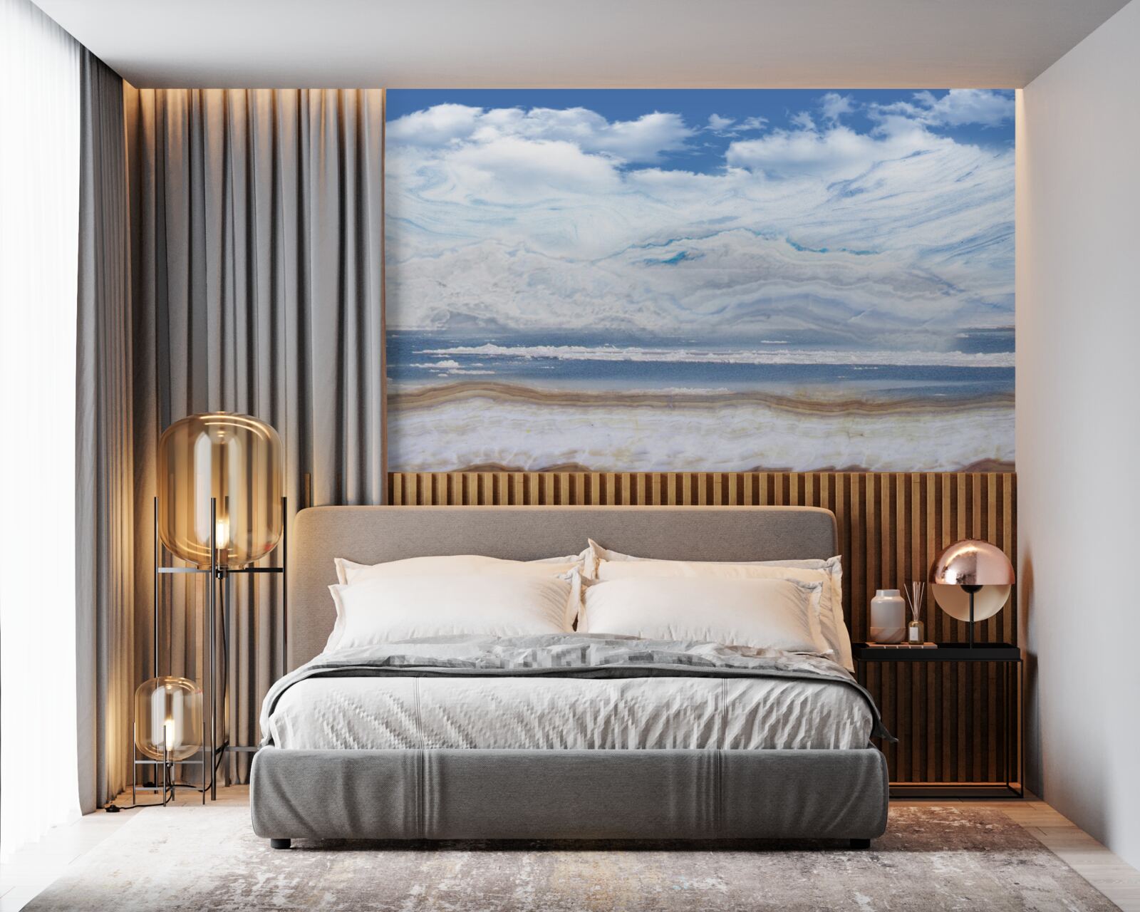 Fototapeta piesočnatá pláž a pokojné more