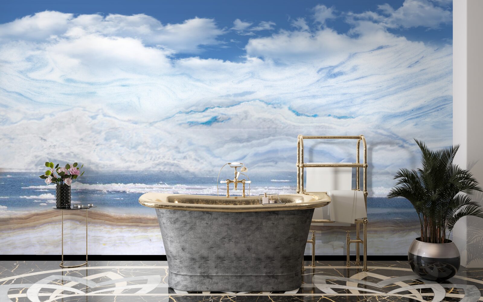 Fototapeta piesočnatá pláž a pokojné more