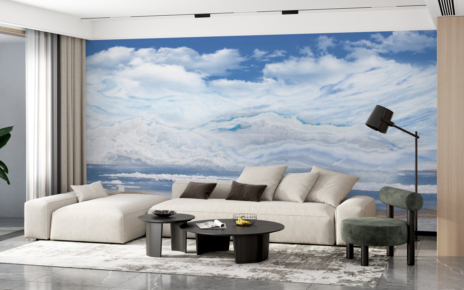 Fototapeta piesočnatá pláž a pokojné more