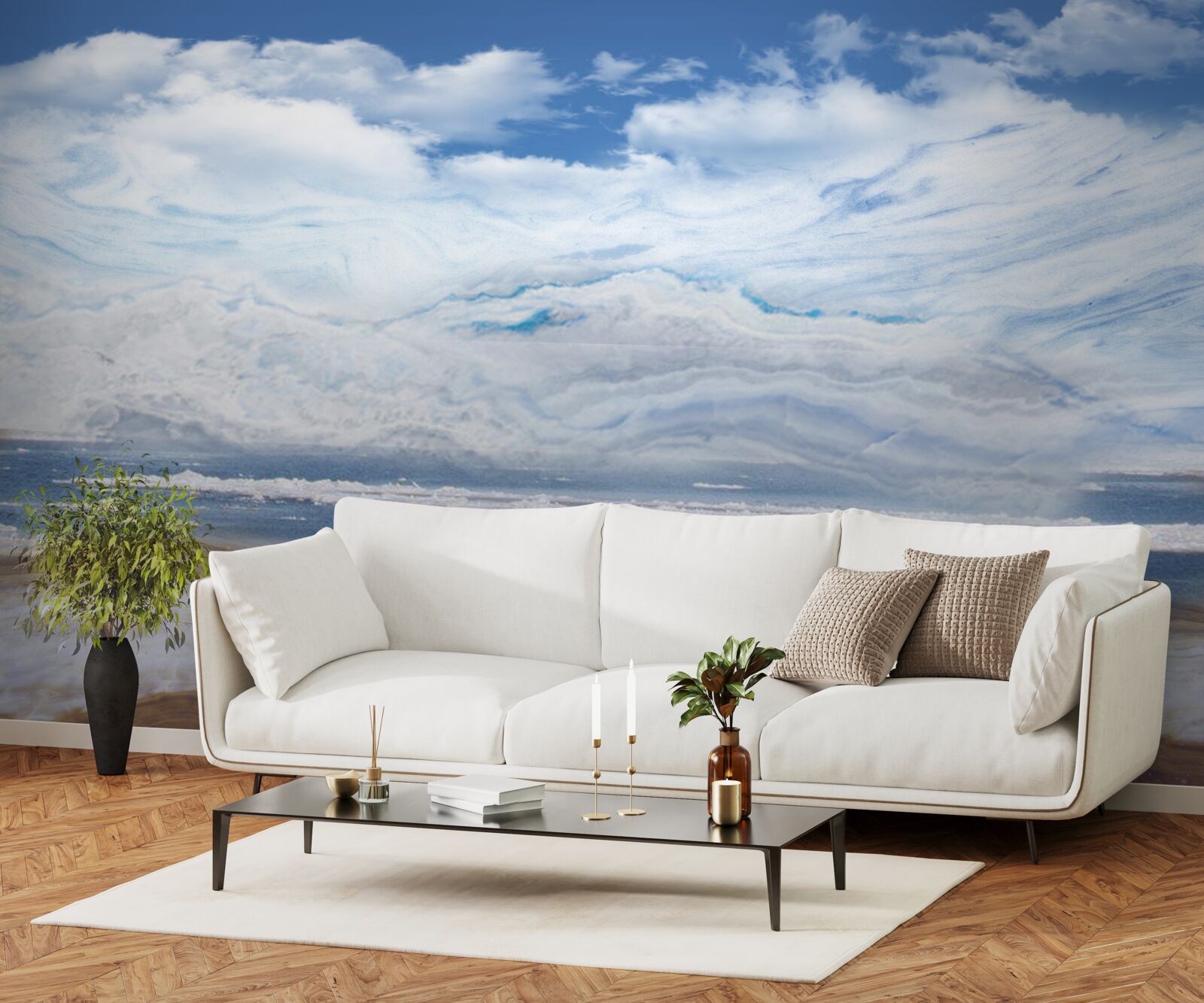 Fototapeta piesočnatá pláž a pokojné more