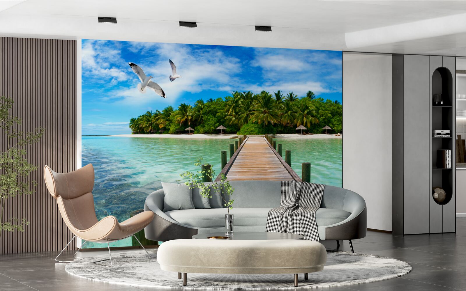 Fototapeta cesta na tropický ostrov