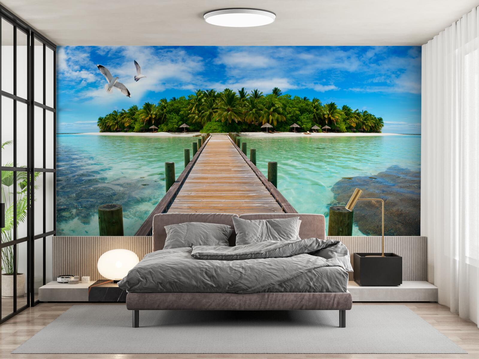 Fototapeta cesta na tropický ostrov