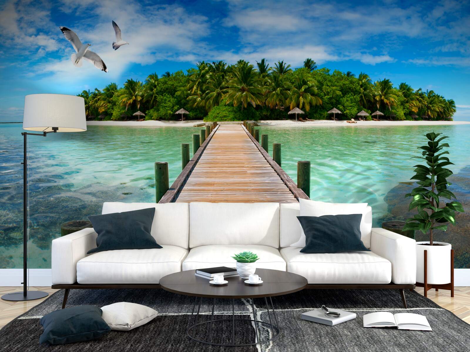 Fototapeta cesta na tropický ostrov