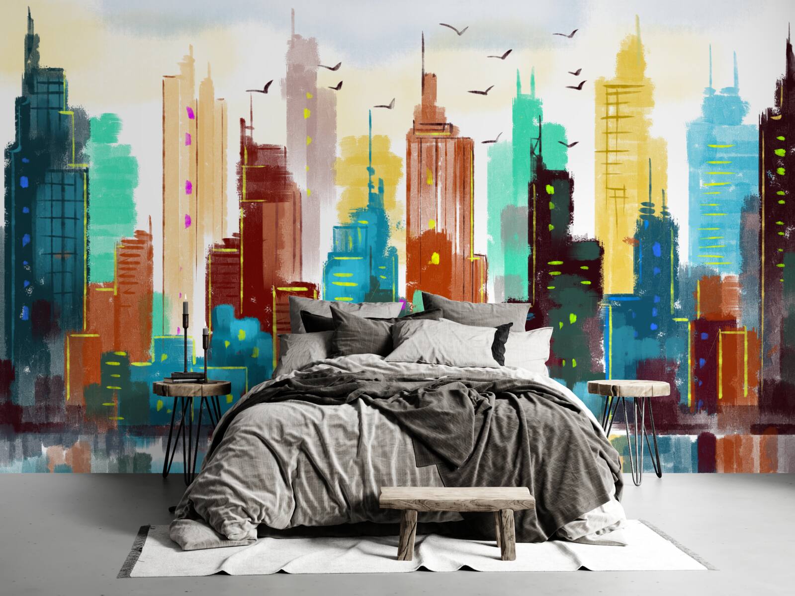 Fototapeta abstraktné zobrazenie moderného mesta