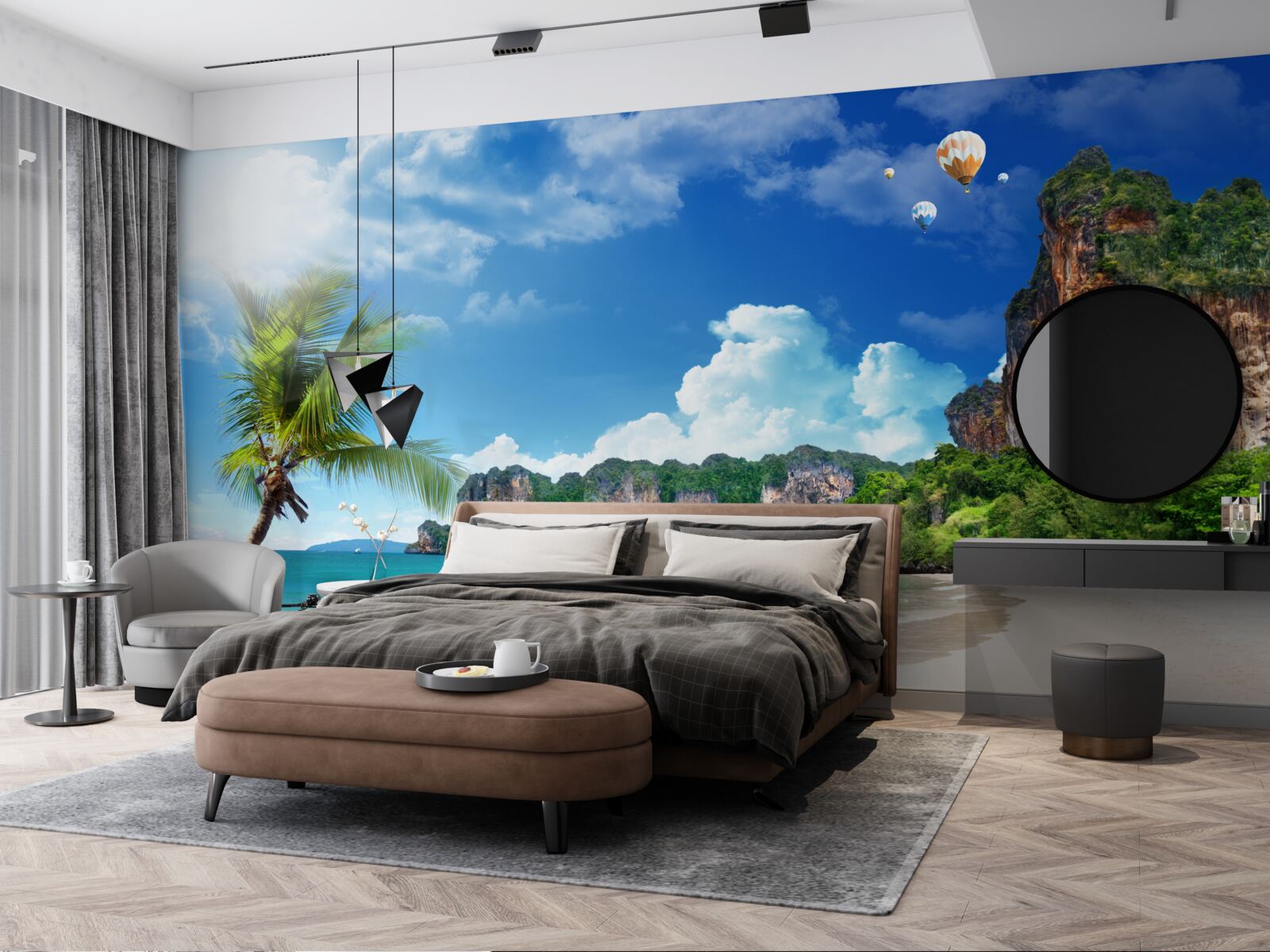 Fototapeta dok na opustenom ostrove