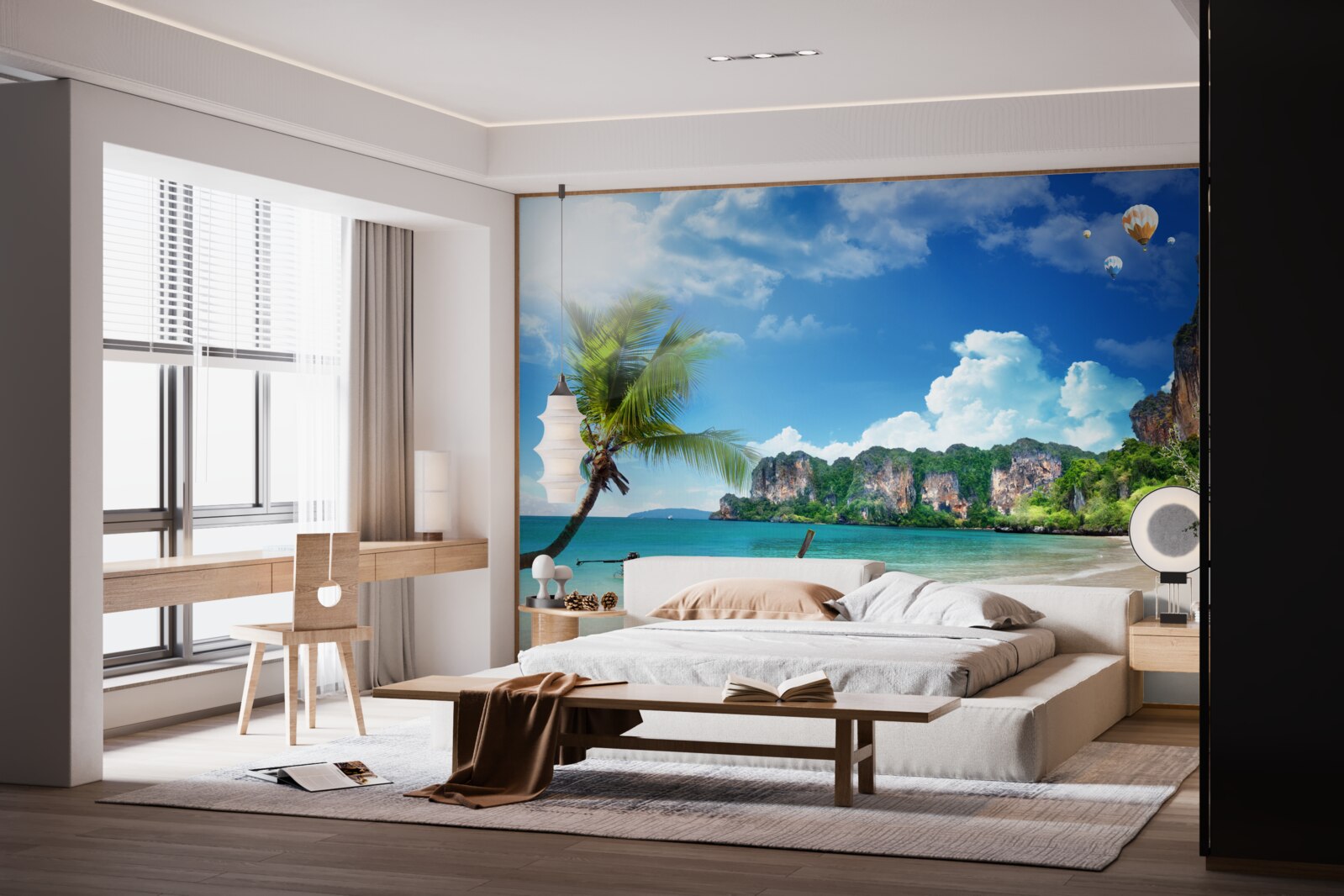 Fototapeta dok na opustenom ostrove