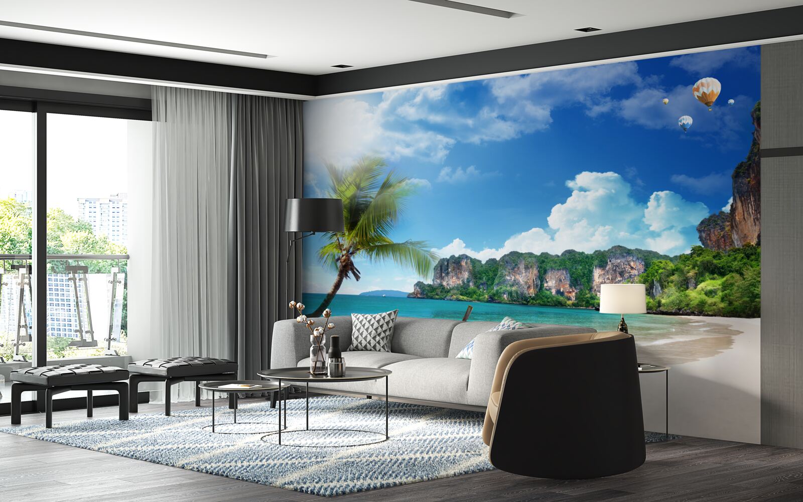 Fototapeta dok na opustenom ostrove