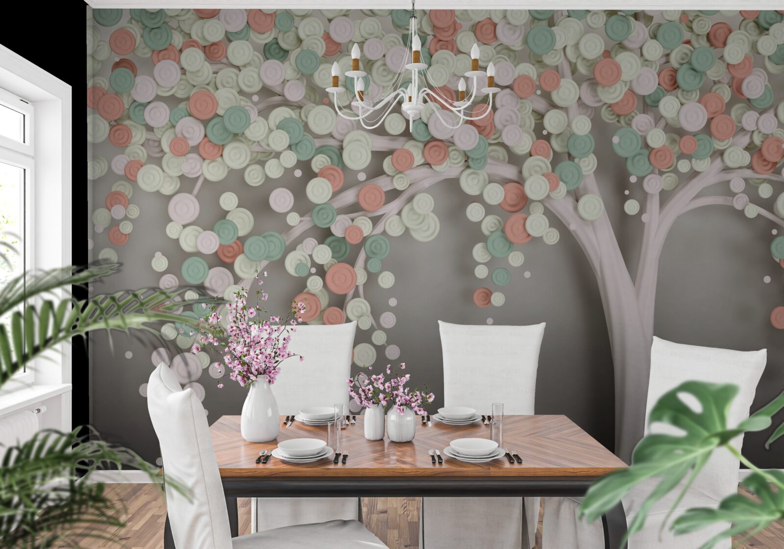 Fototapeta listy na strome na jeseň