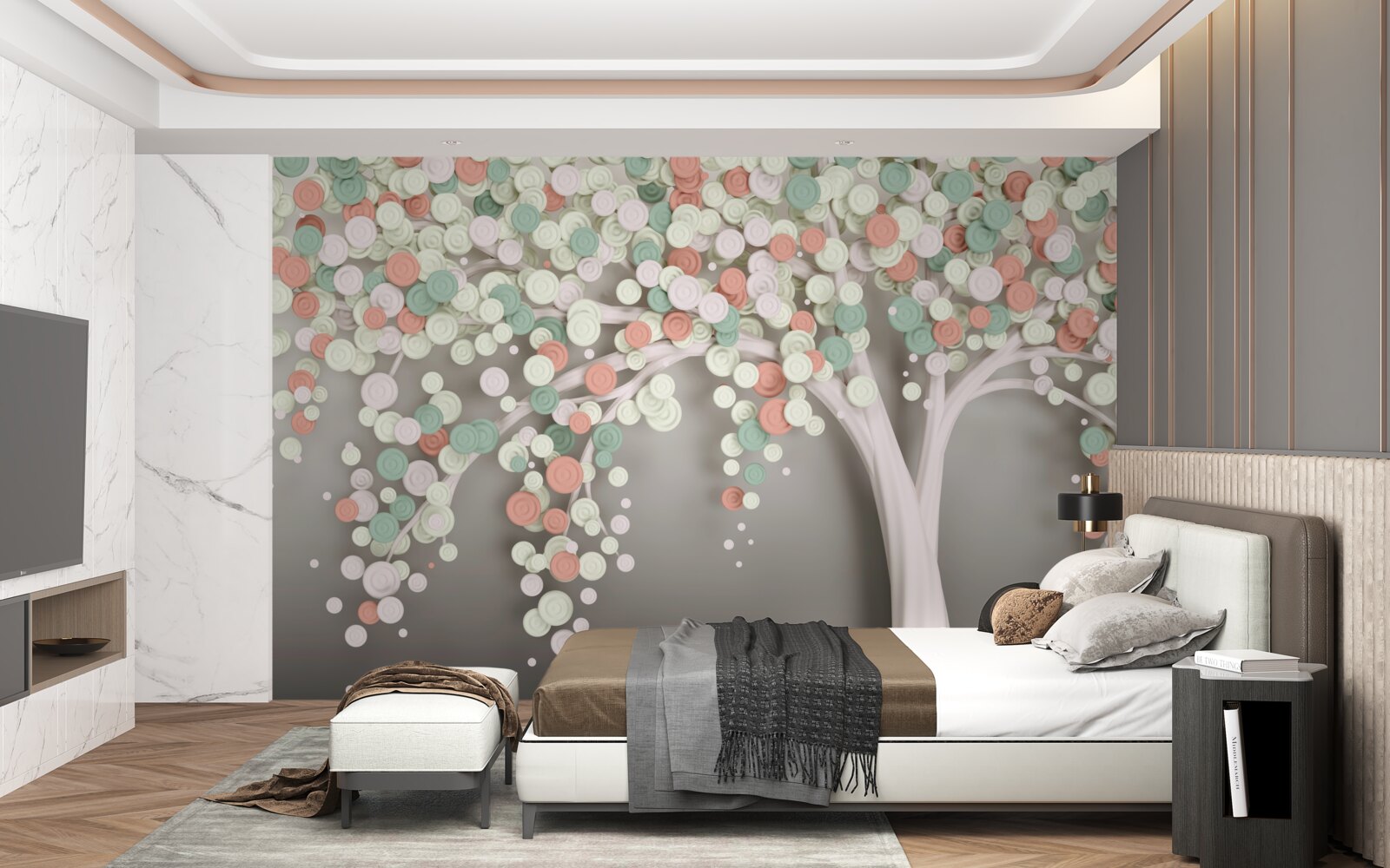 Fototapeta listy na strome na jeseň