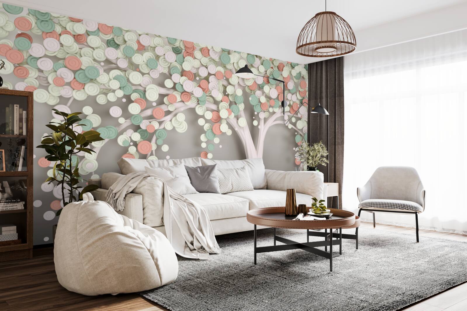 Fototapeta listy na strome na jeseň