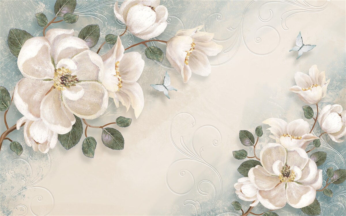 Fototapeta Snehovo biele okvetné lístky pochúťky