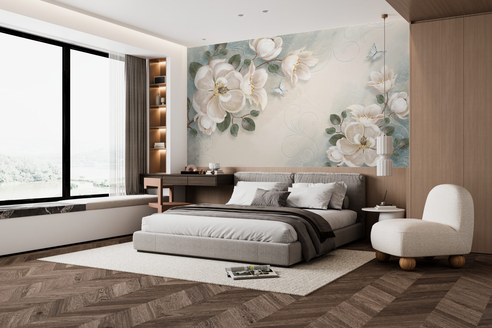 Fototapeta Snehovo biele okvetné lístky pochúťky