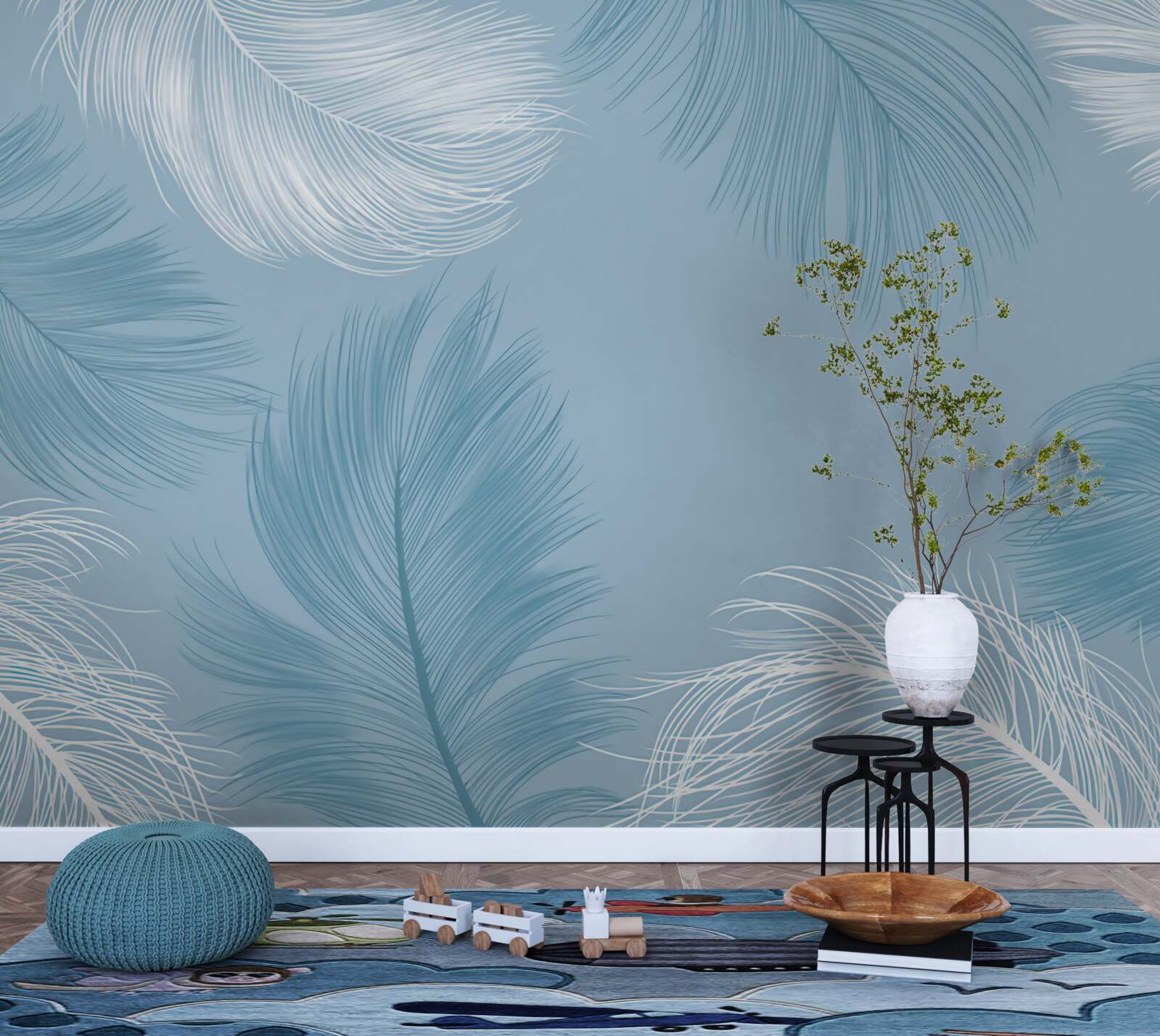 Fototapeta mäkká obloha farba peria pozadia