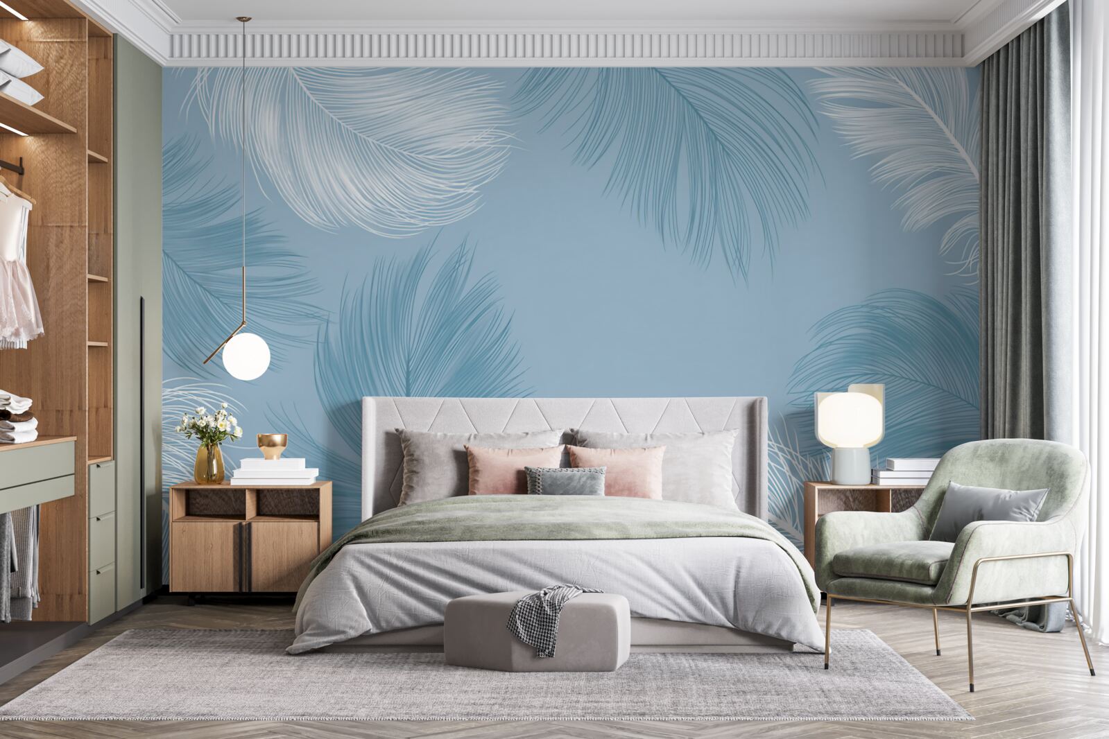 Fototapeta mäkká obloha farba peria pozadia