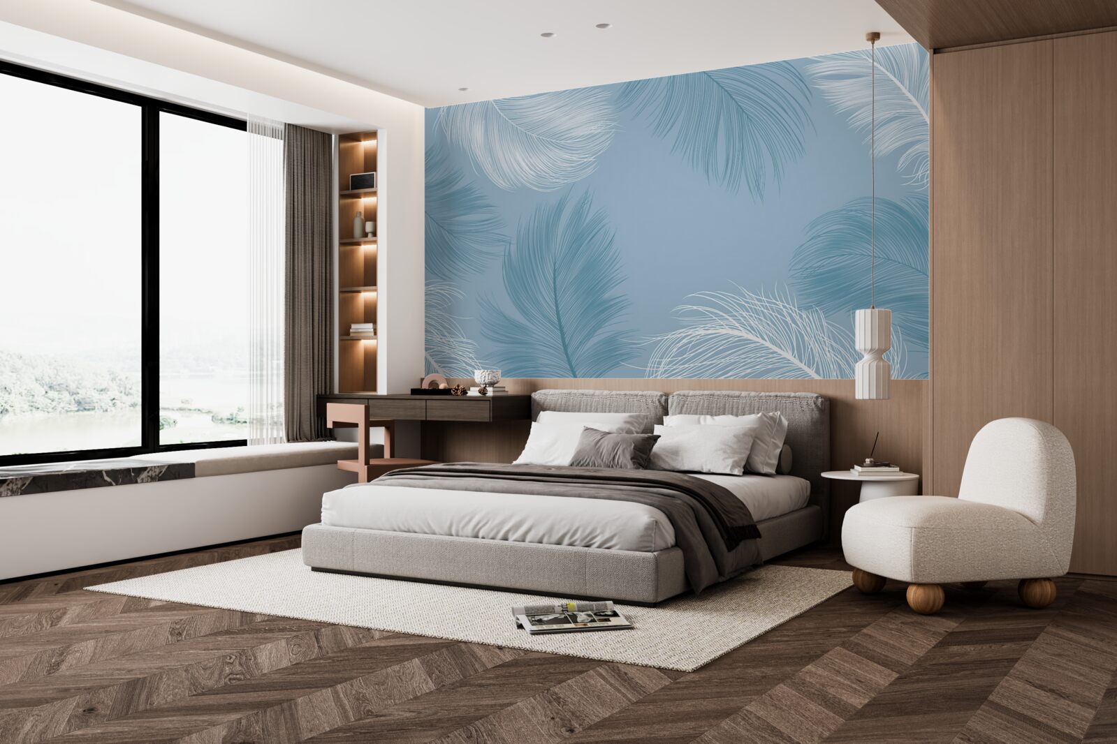 Fototapeta mäkká obloha farba peria pozadia