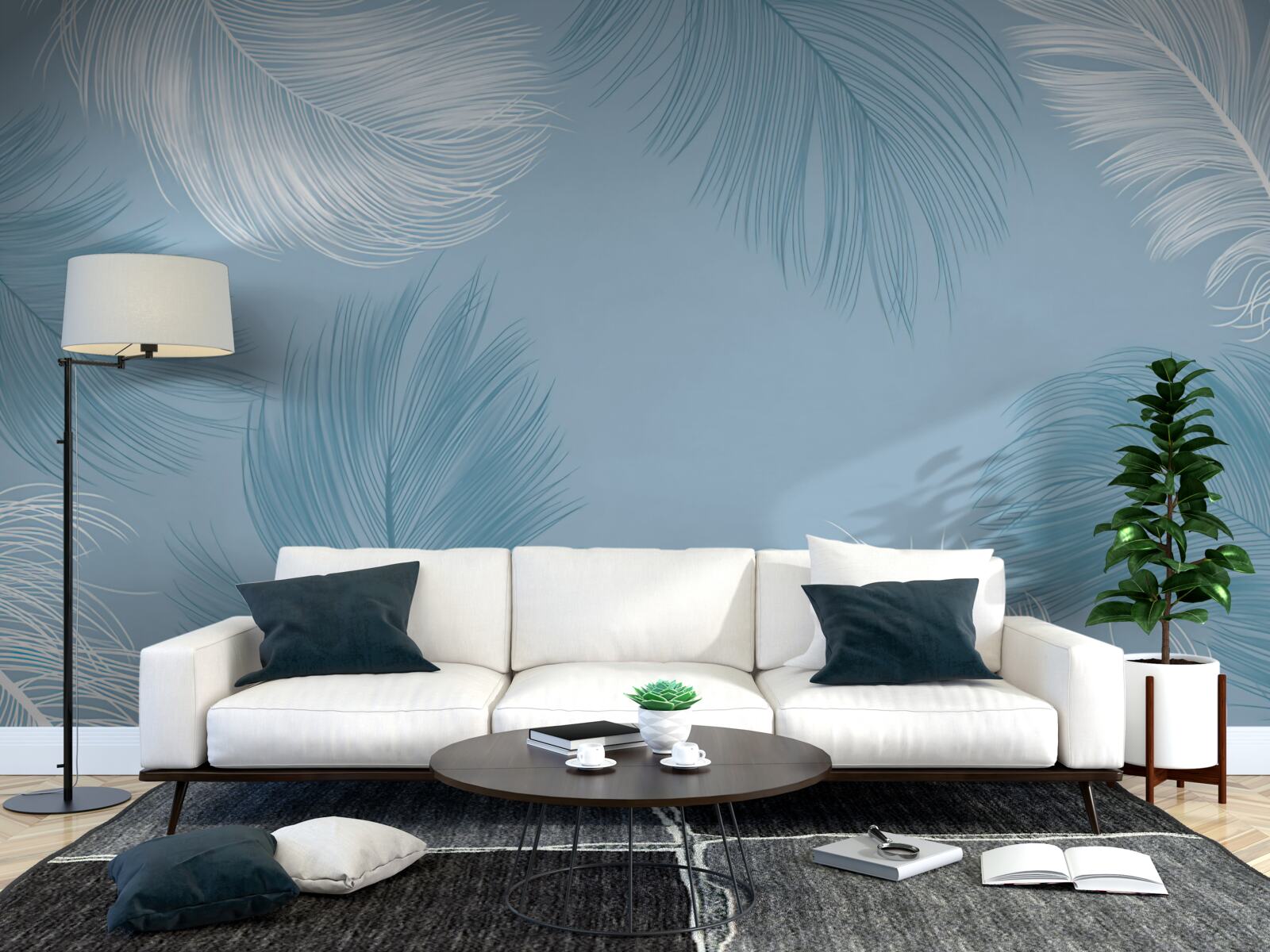 Fototapeta mäkká obloha farba peria pozadia