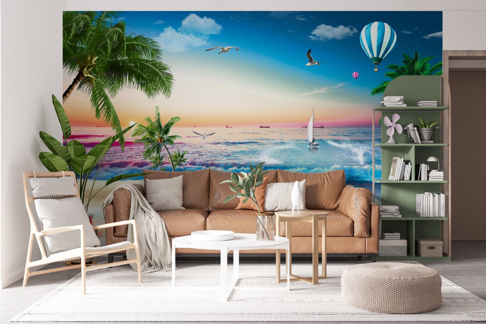 Fototapeta morská maľba s vlnou