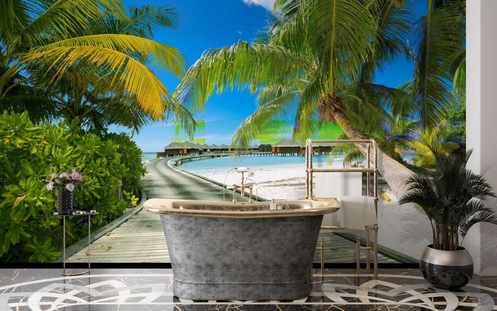 Fototapeta Cesta k prímorským chatám