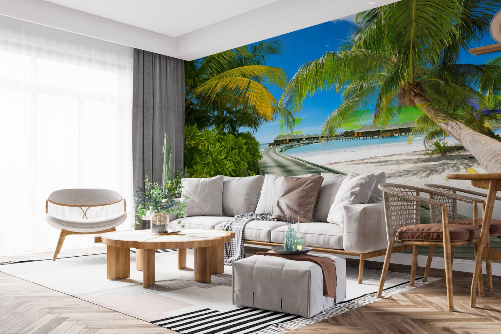 Fototapeta Cesta k prímorským chatám