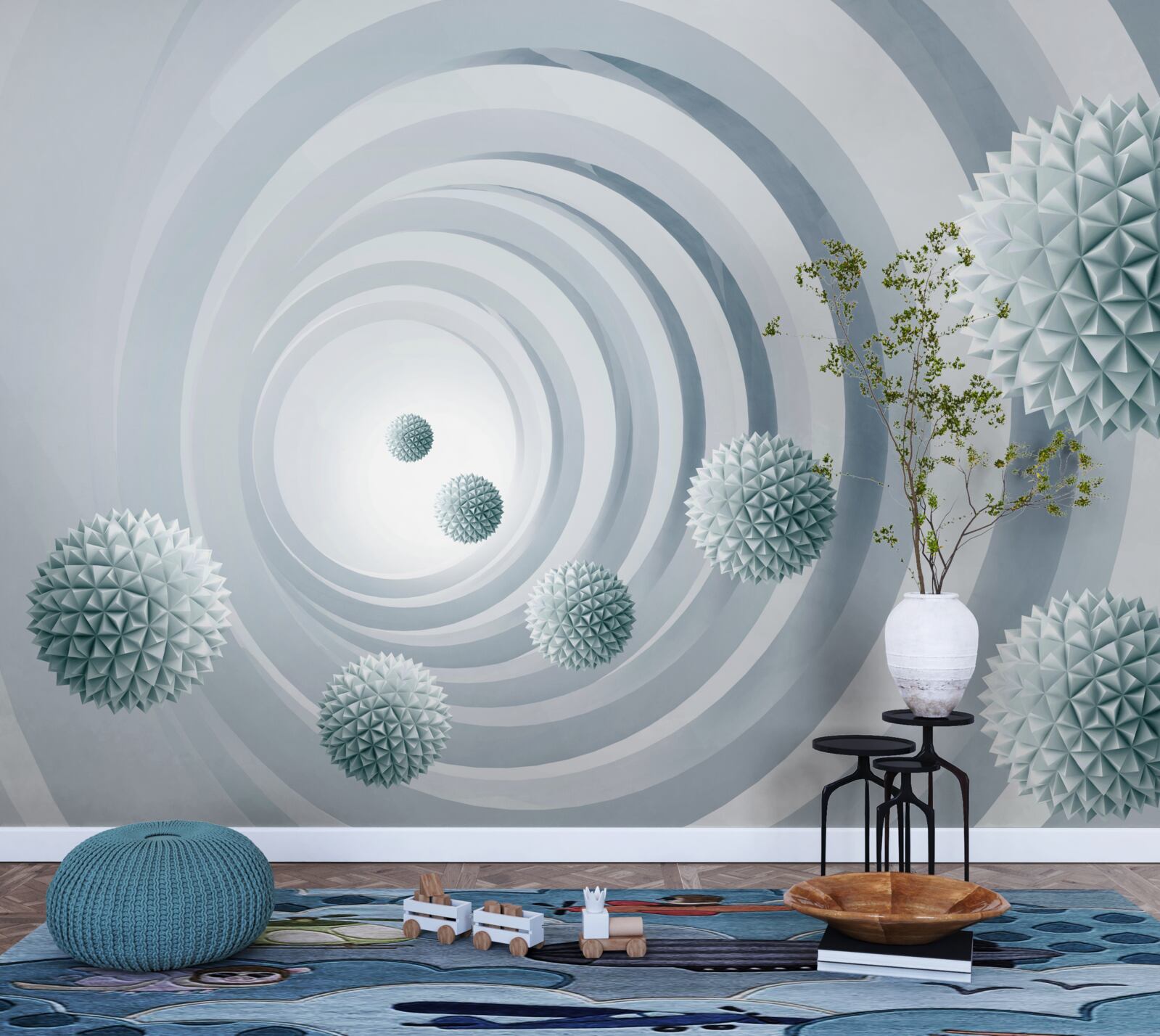 Fototapeta gule miznú v kruhovom priechode