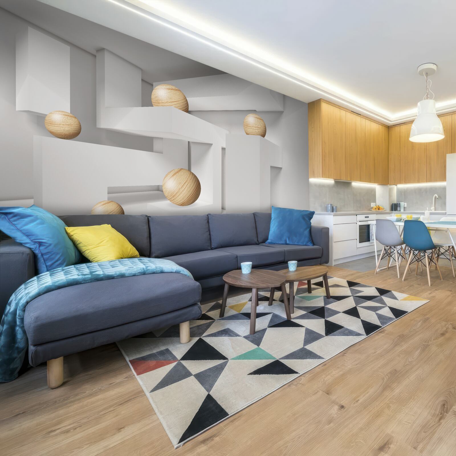 Fototapeta zlaté gule na podstavcoch