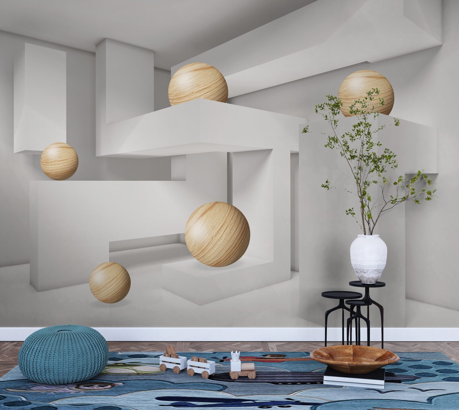 Fototapeta zlaté gule na podstavcoch