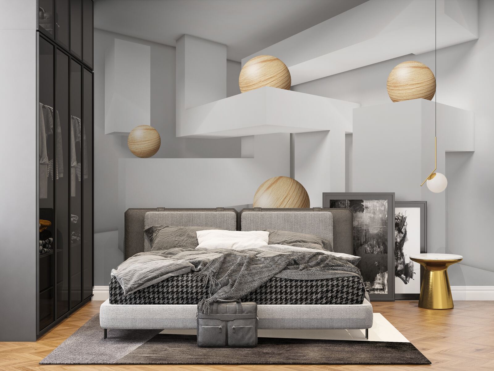 Fototapeta zlaté gule na podstavcoch