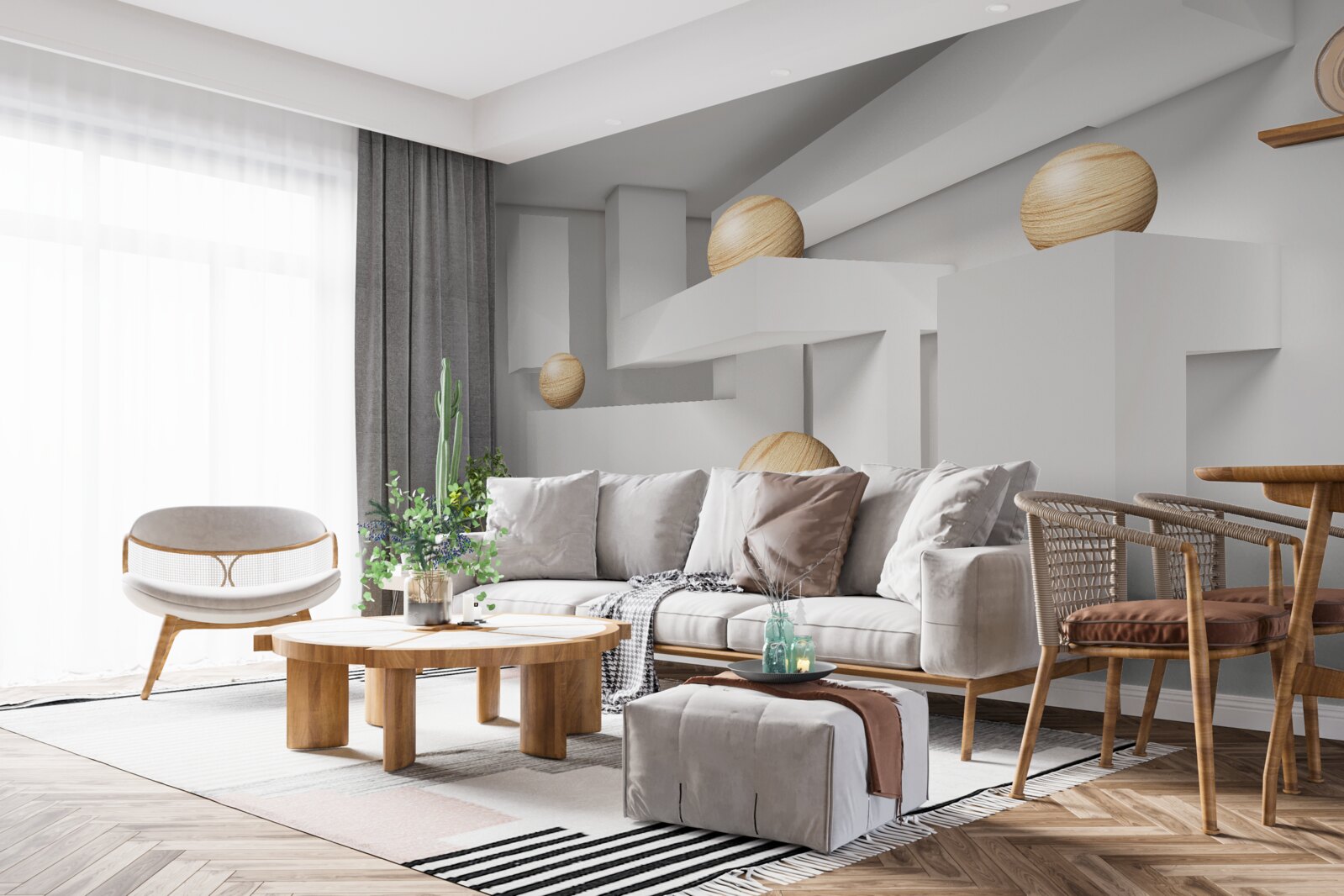 Fototapeta zlaté gule na podstavcoch