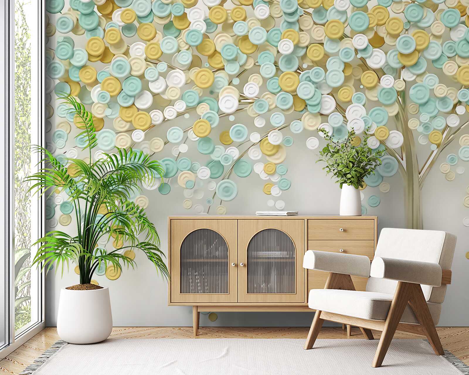 Fototapeta žiara letných odtieňov na dreve