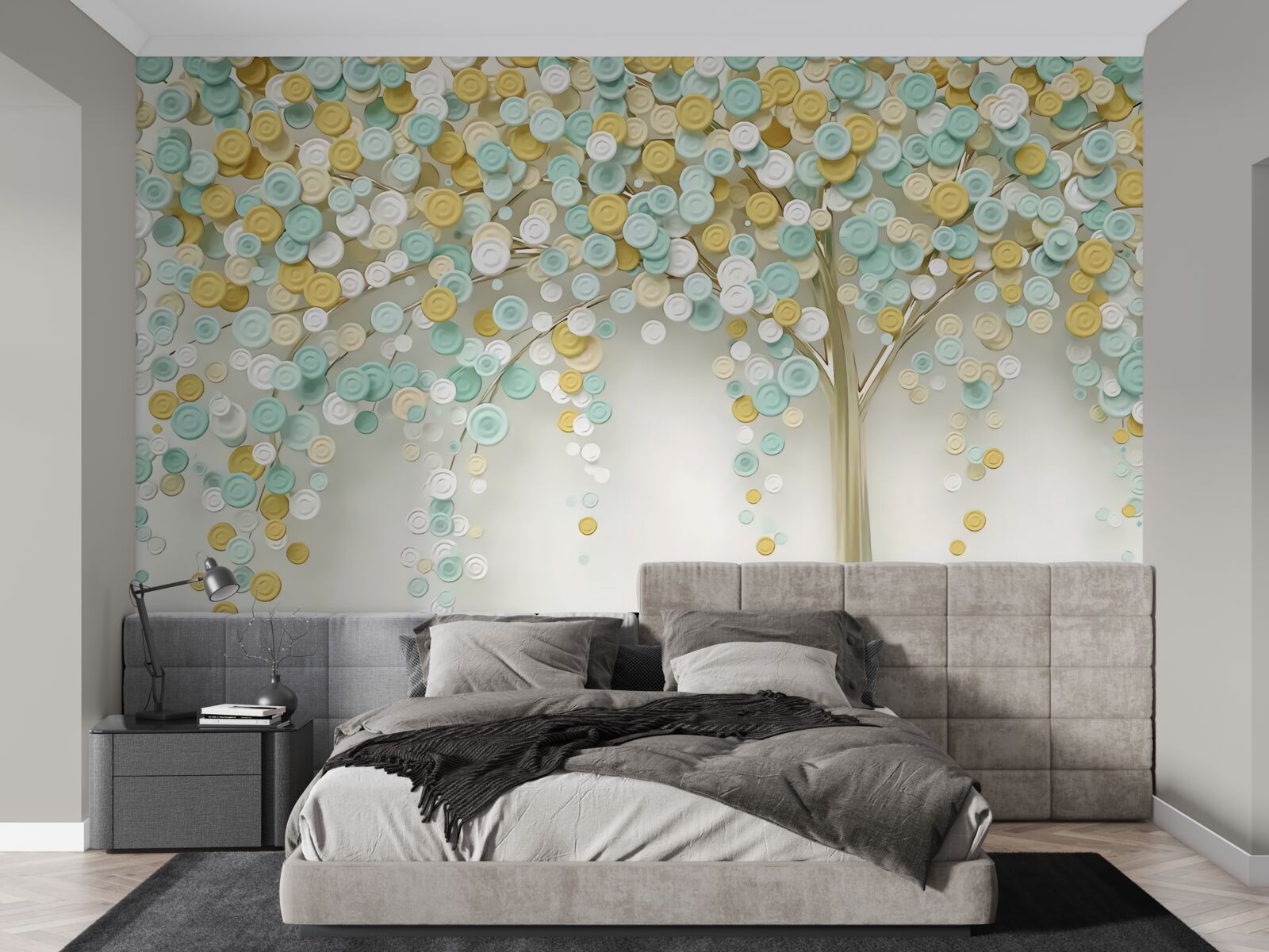 Fototapeta žiara letných odtieňov na dreve